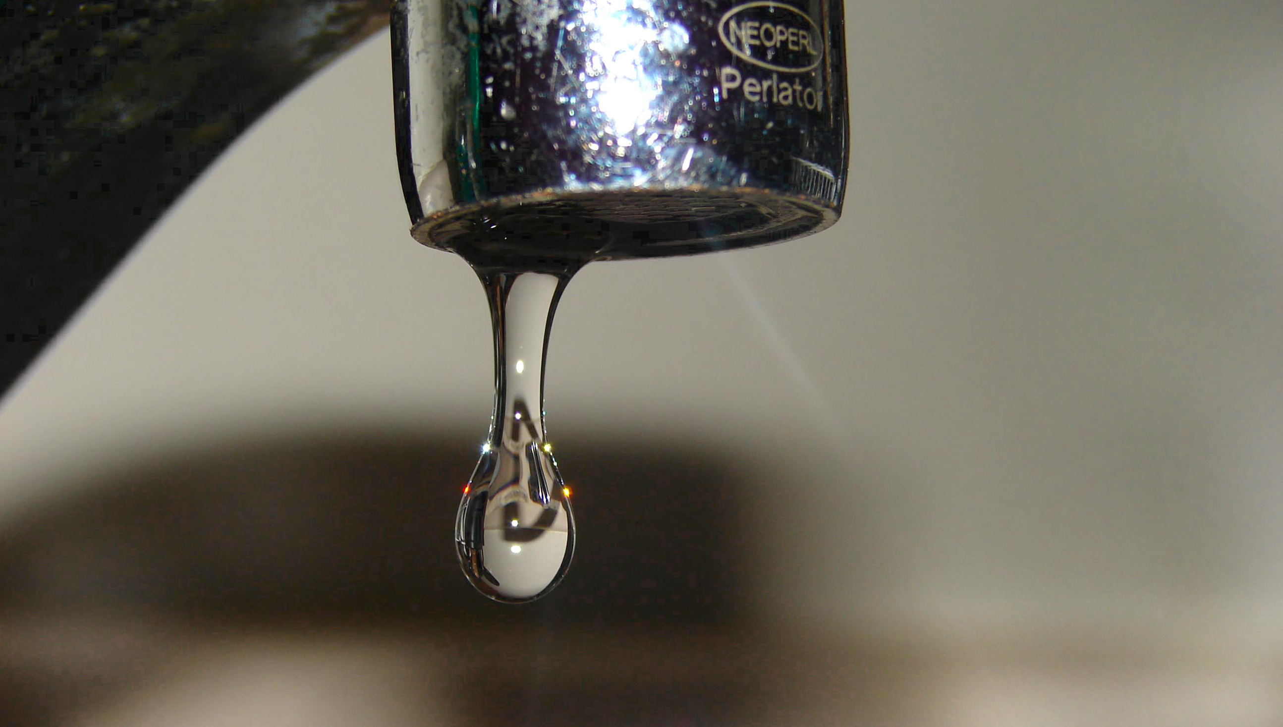 A dripping tap.