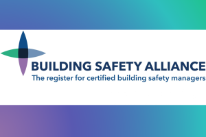 A logo with the words Building Safety Alliance.