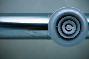 A closeup of a ventilation shaft.