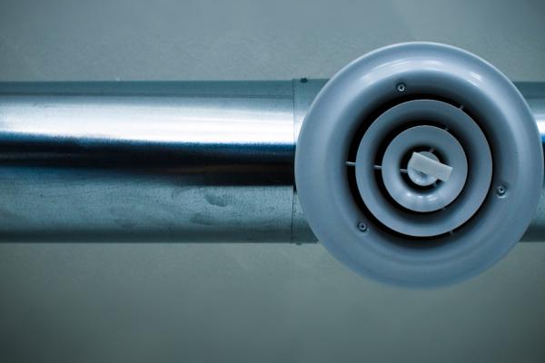 A closeup of a ventilation shaft.